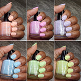 The “Sun Bleached Neons" Nail Polish Collection 15ml 5-Free