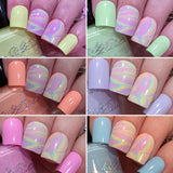 The “Sun Bleached Neons" Nail Polish Collection 15ml 5-Free