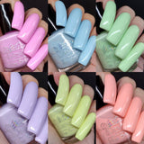 The “Sun Bleached Neons" Nail Polish Collection 15ml 5-Free