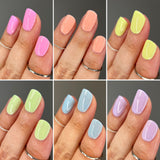 The “Sun Bleached Neons" Nail Polish Collection 15ml 5-Free