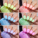 The “Sun Bleached Neons" Nail Polish Collection 15ml 5-Free