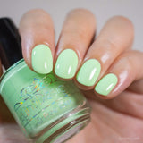 Lime All Yours  from the “Sun Bleached Neons" Nail Polish Collection 15ml 5-Free